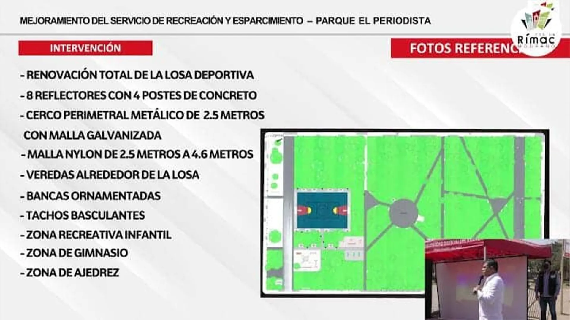 Proyecto de enrejamiento del Parque del Periodista Rimac