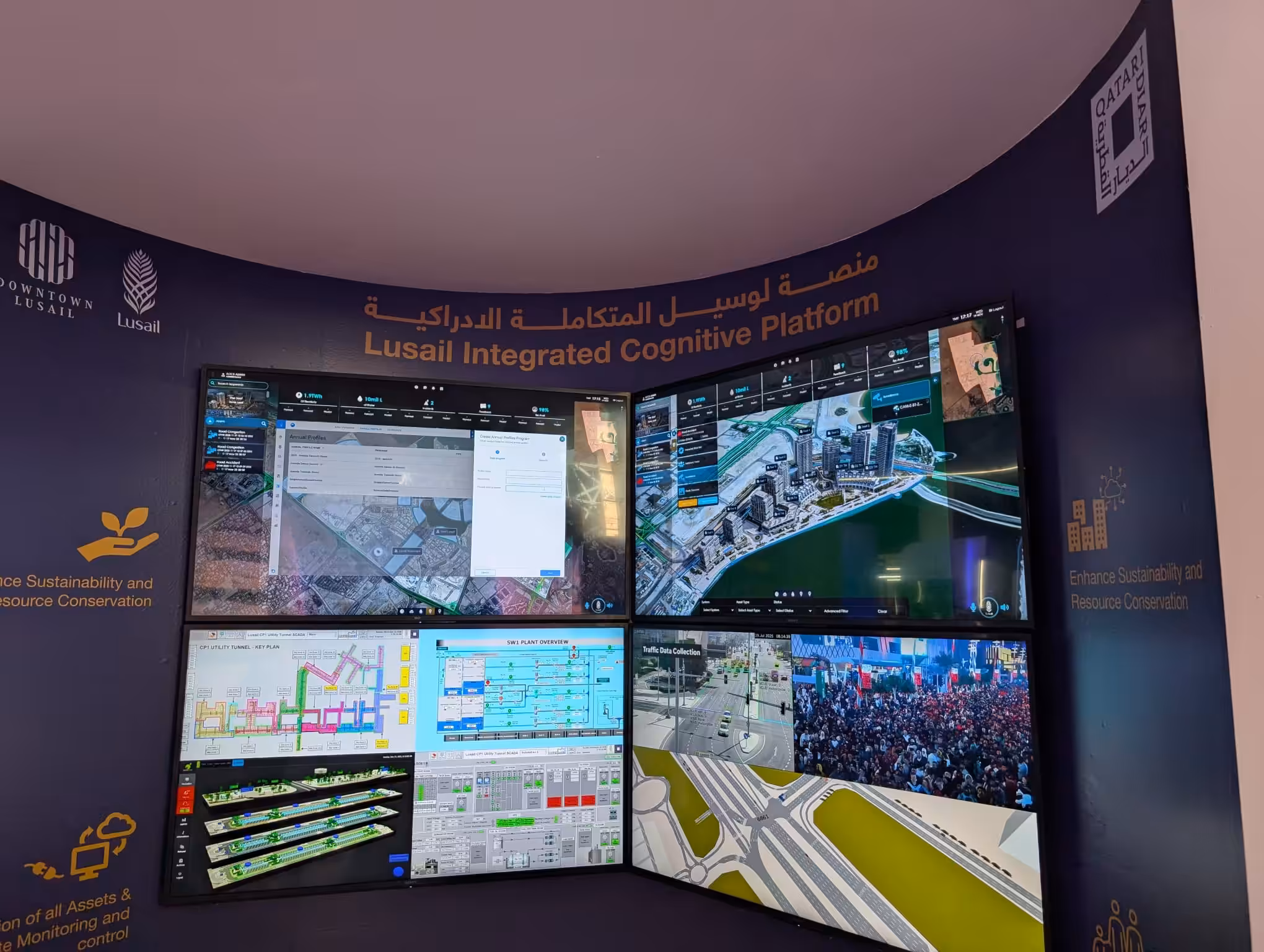Lusail Integrated Cognitive Platform en el WMC de Doha. Foto David Sánchez