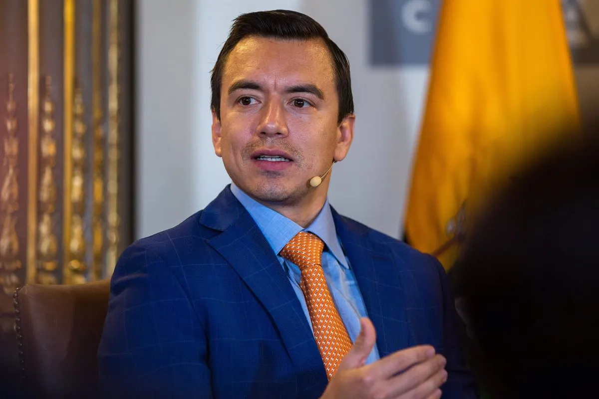 Noboa asegura que Ecuador no sufrirá más cortes de energía durante los próximos dos años