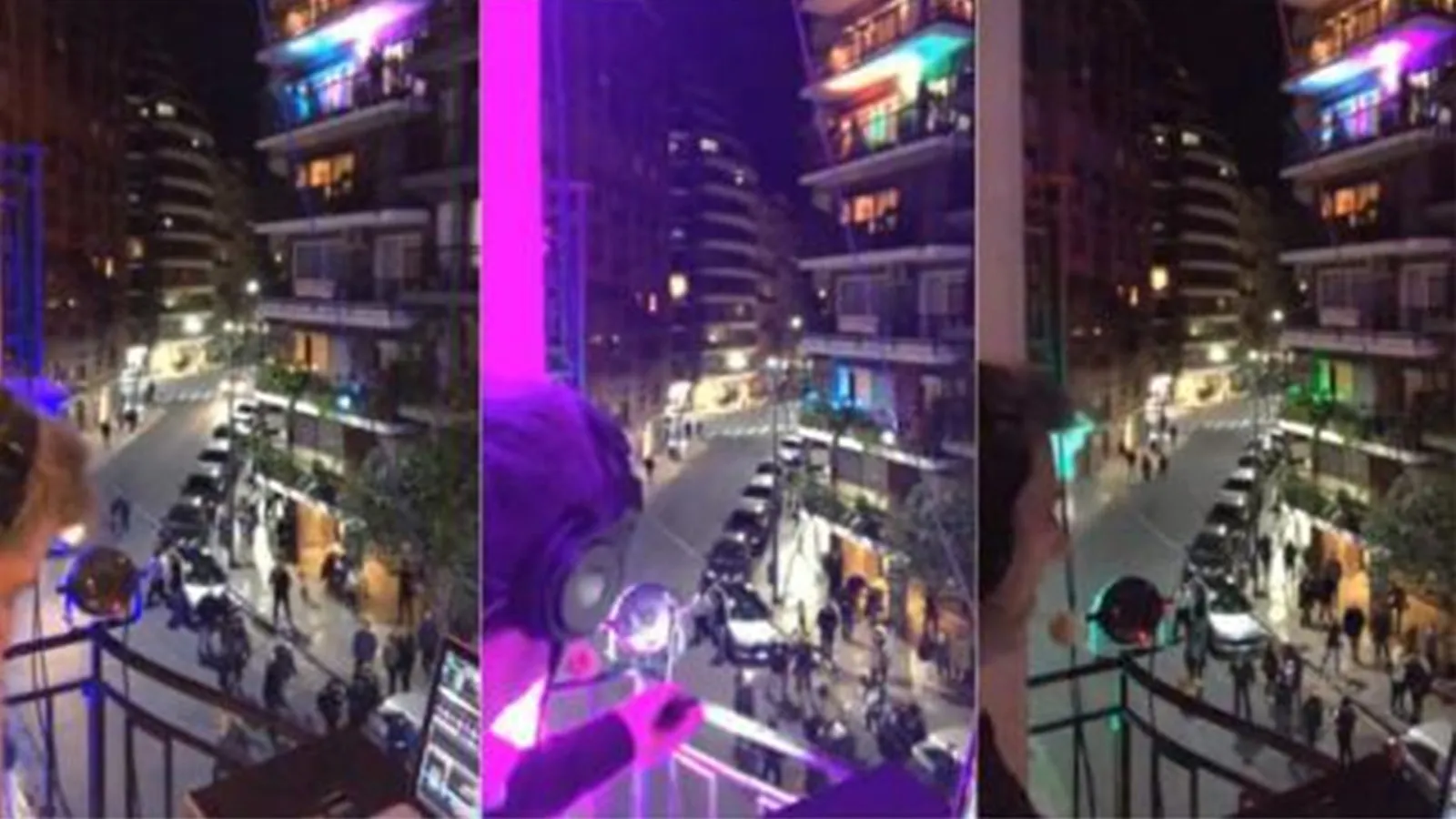 Argentina: Un DJ armó una fiesta desde su balcón y sus vecinos rompieron la cuarentena para bailar en la calle
