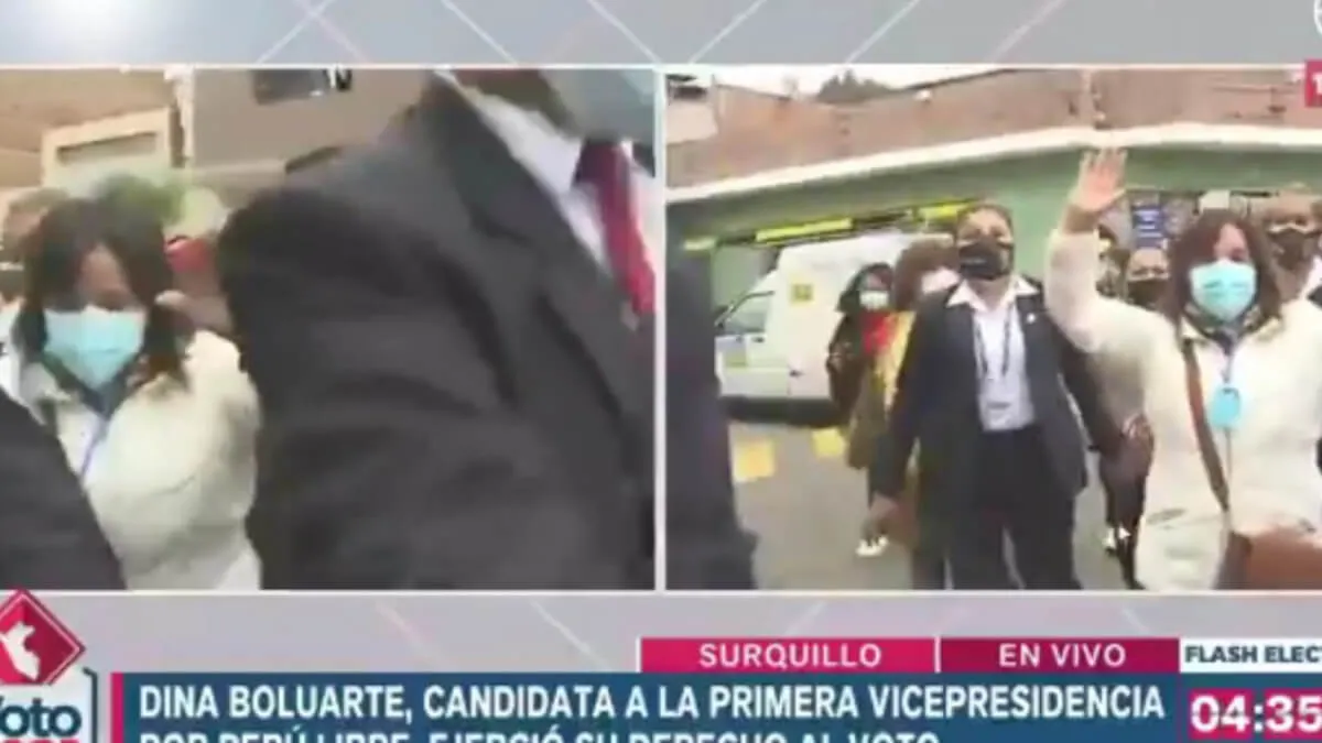 Boluarte sobre agresión mientras votaba: “Condenamos todo tipo de actos violentos, sean físicos o verbales”