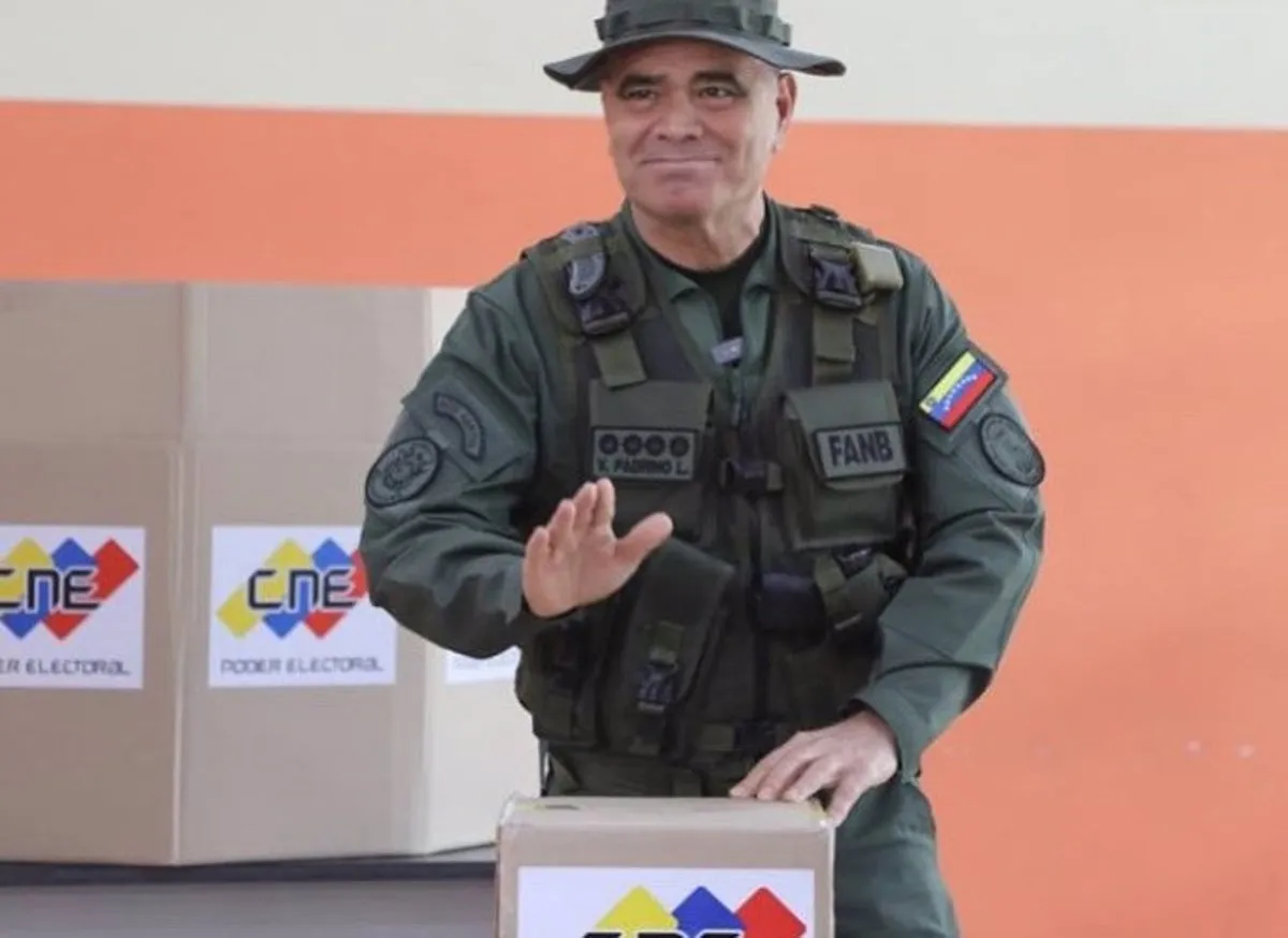 El ministro de Defensa de Venezuela destaca la normalidad de la jornada electoral