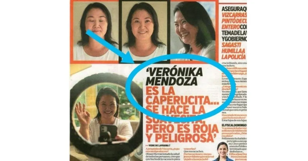 Verónika responde a Keiko: “Prefiero mil veces a la Caperucita roja que al ‘Lobby feroz’”