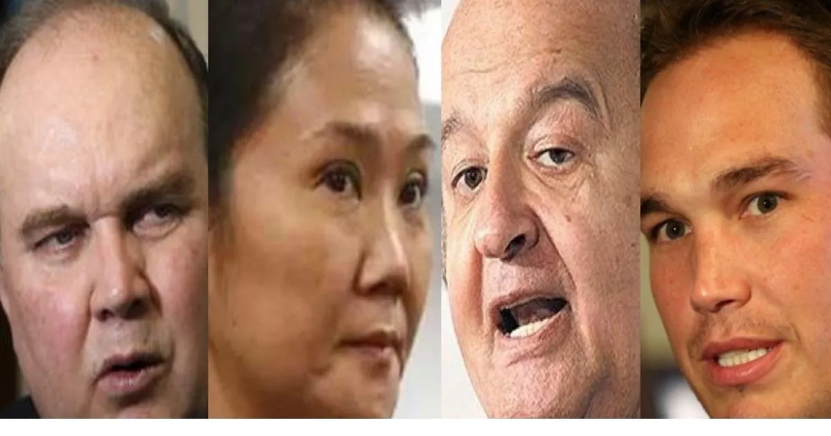 Los cuatro del apocalipsis: Forsyth, De Soto, Keiko y López