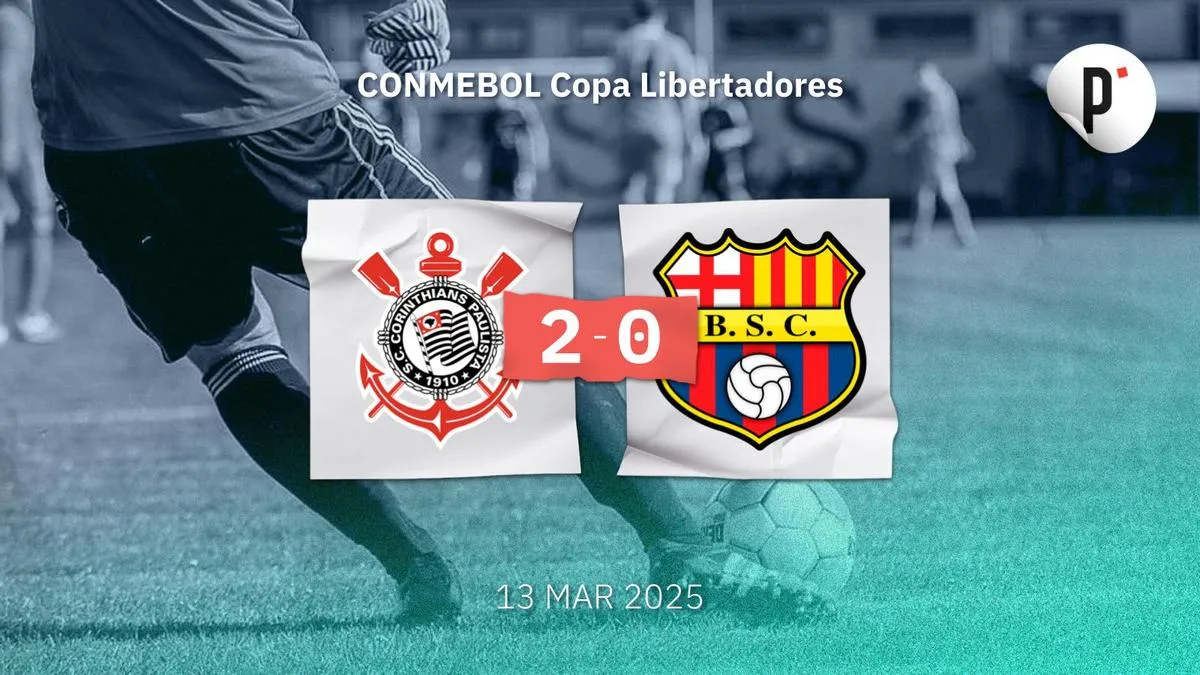 Corinthians derrota a Barcelona 2-0 y mantiene sus esperanzas de clasificación
