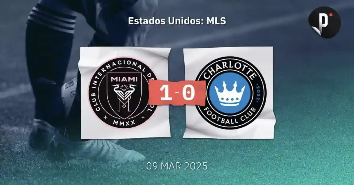 Inter Miami logra victoria ajustada ante Charlotte FC con gol de Tadeo Allende