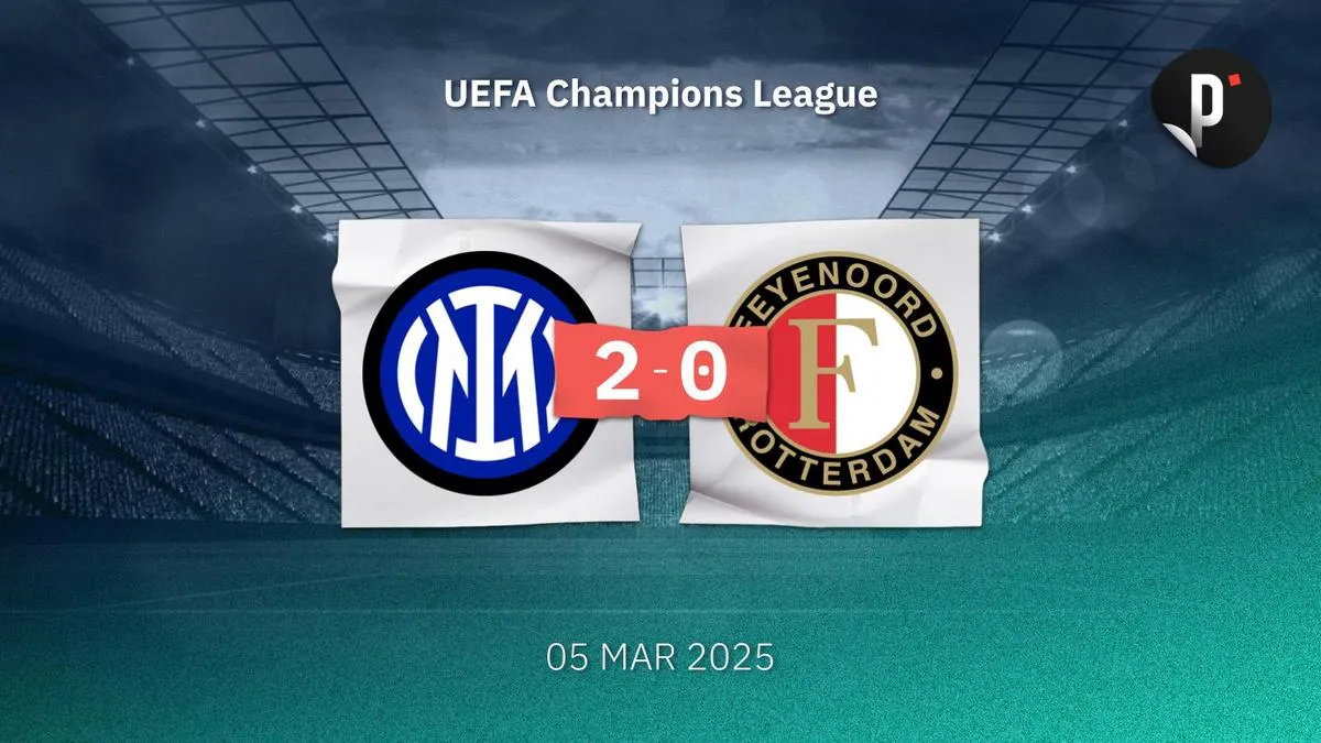Inter de Milán recibe al Feyenoord en crucial partido de vuelta