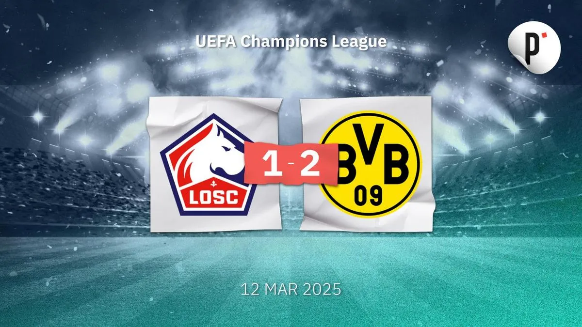 Borussia Dortmund supera al Lille y avanza a los cuartos de final
