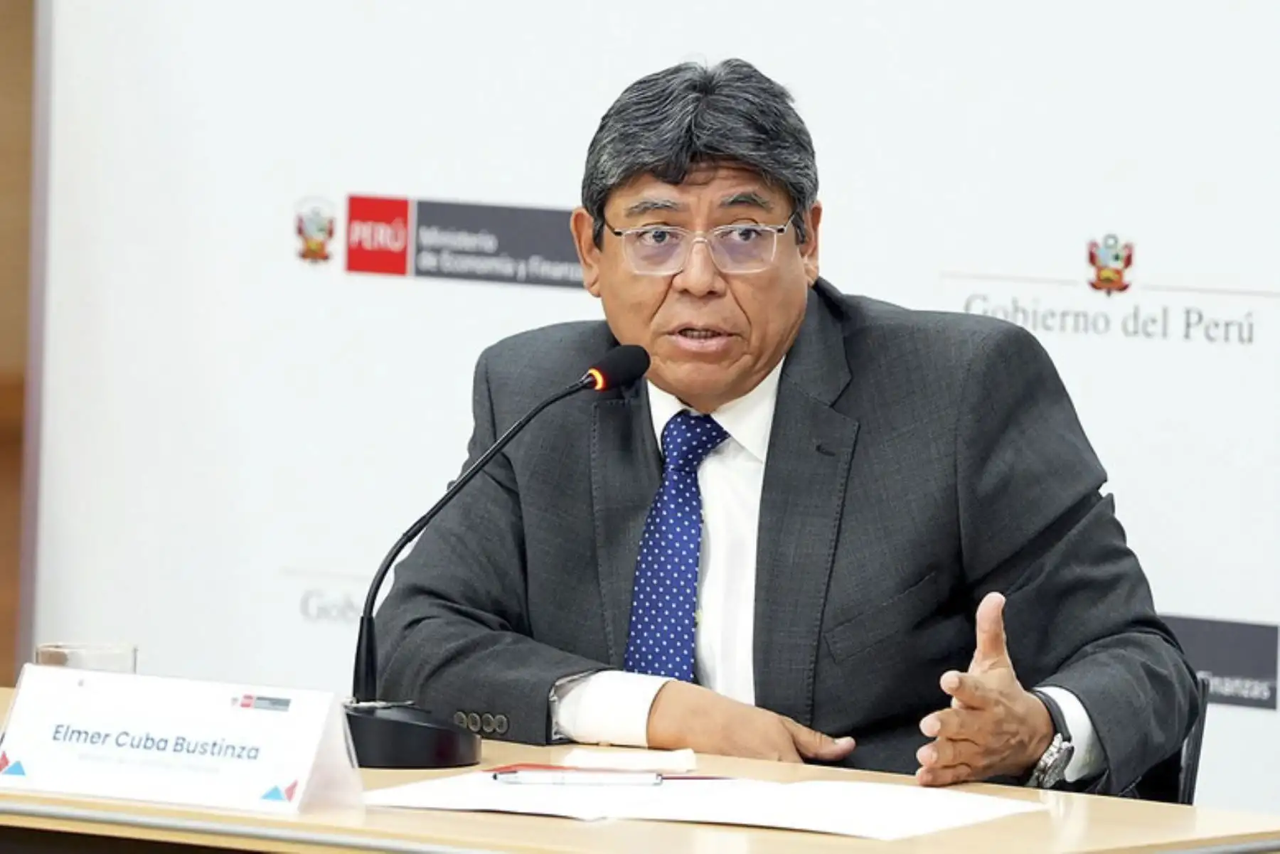 Elmer Cuba, ministro de Economía y Finanzas | Foto: Andina
