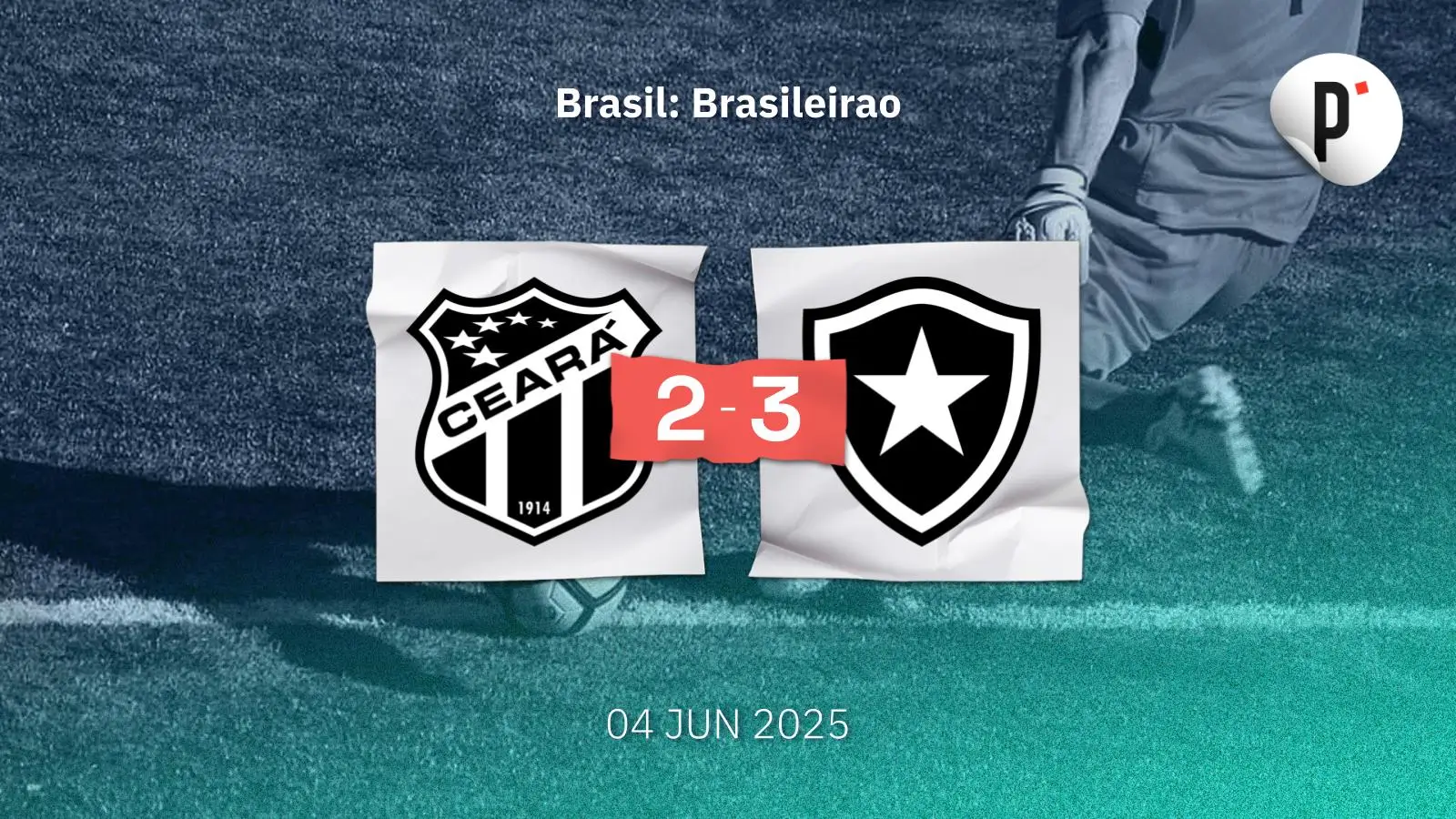 Botafogo se impone 3-2 ante Ceará y asciende en la tabla