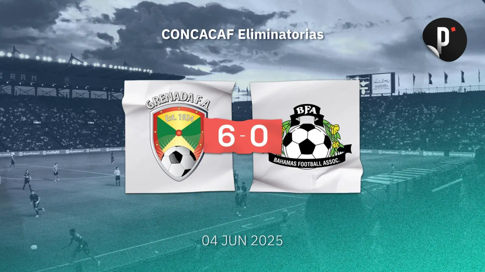 Granada aplastó a Bahamas 6-0 y mantiene vivas sus esperanzas de clasificación