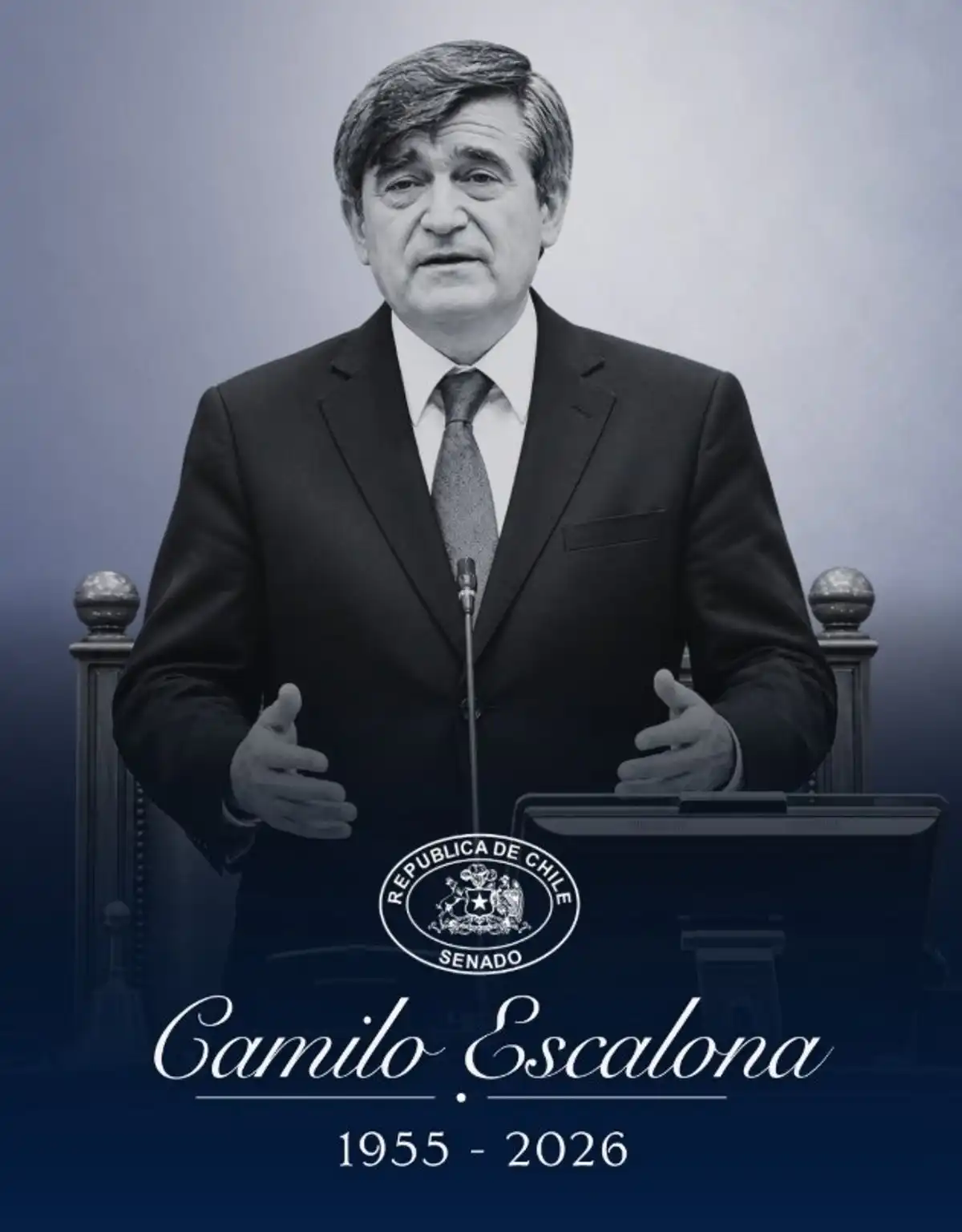 Muere a los 71 años Camilo Escalona, expresidente del Senado y figura histórica del socialismo chileno