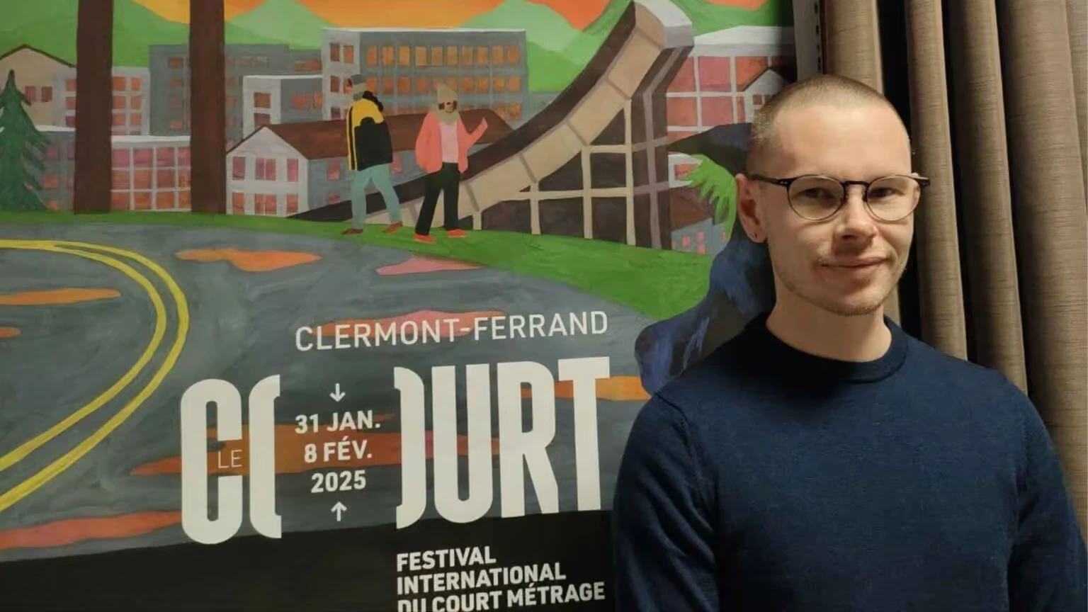 Tres cineastas desafían los límites del cortometraje en el prestigioso Festival de Clermont-Ferrand 3 Håkon Anton Olavsen (Noruega), director de "Perdón, llego tarde (pero he traído un coro)" | Foto: David Sánchez