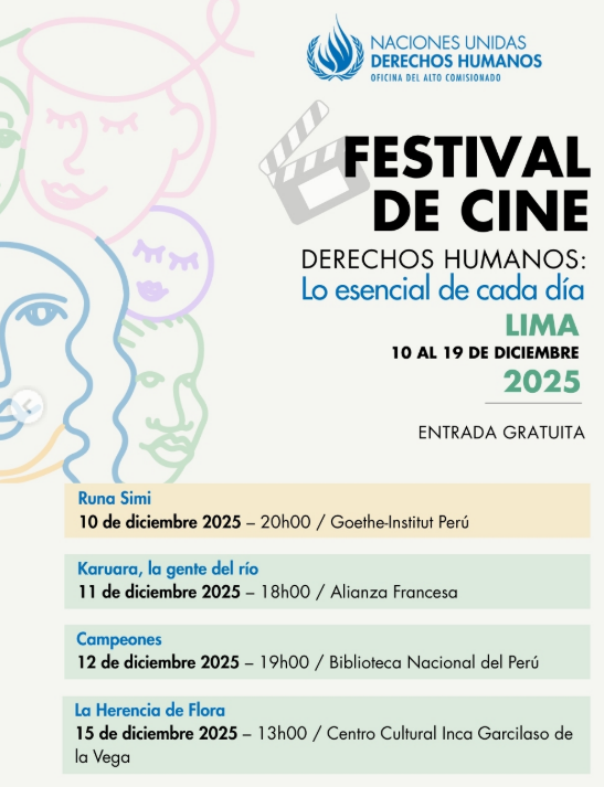 Cine y derechos humanos: arranca en Lima el festival “Lo esencial de cada día”