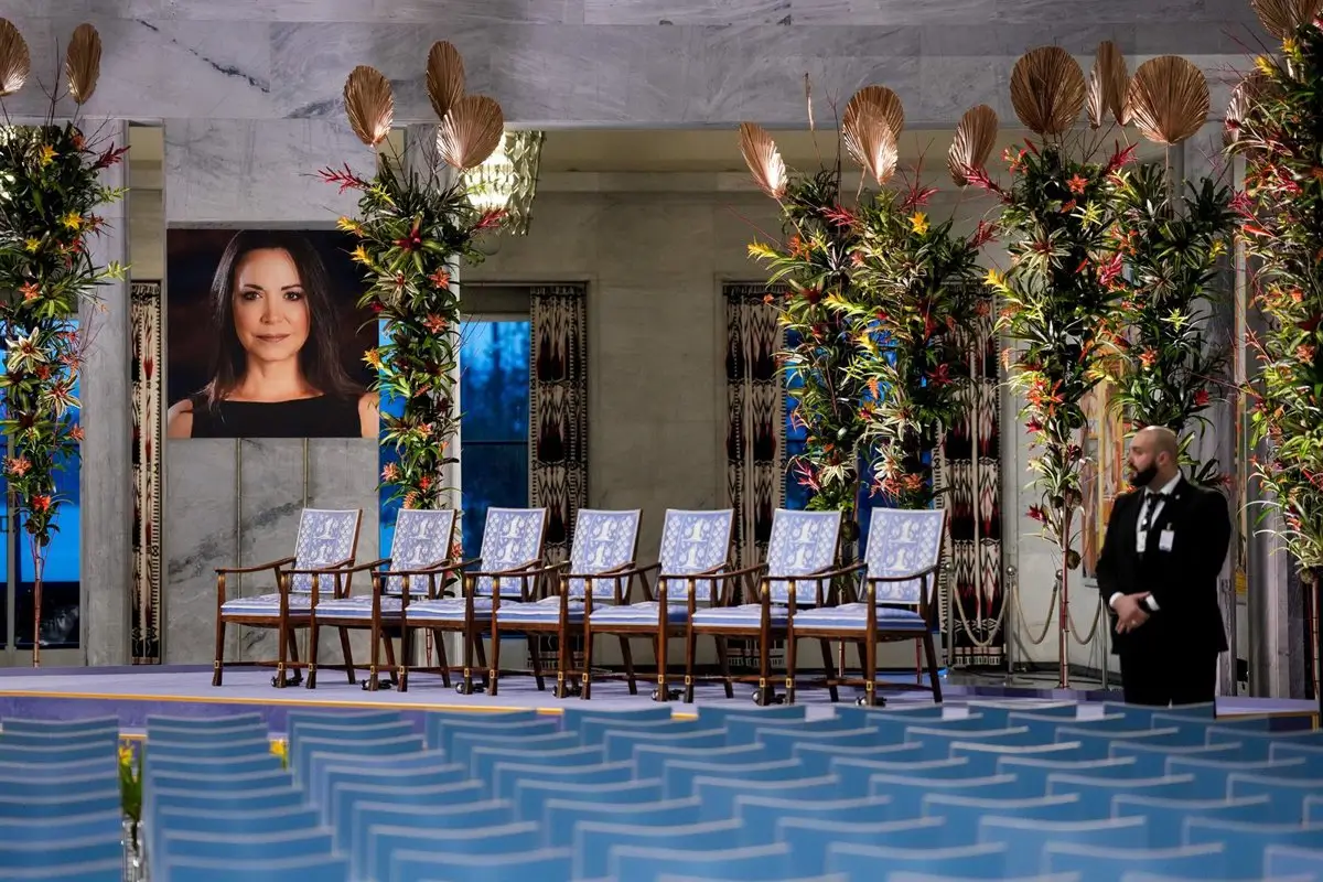 La vicepresidenta de Venezuela dice que el Nobel de la Paz a Machado es un "premio manchado de sangre"