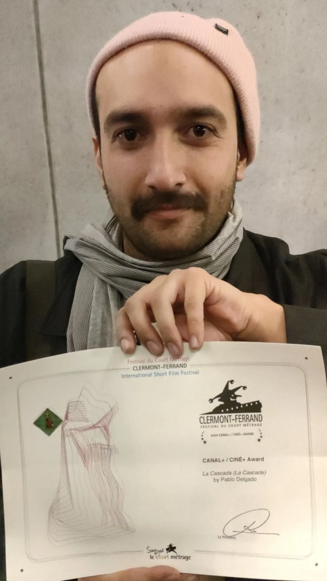 Pablo Delgado ganó el premio Canal+ por su obra "La Cascada" (Foto: David Sánchez)