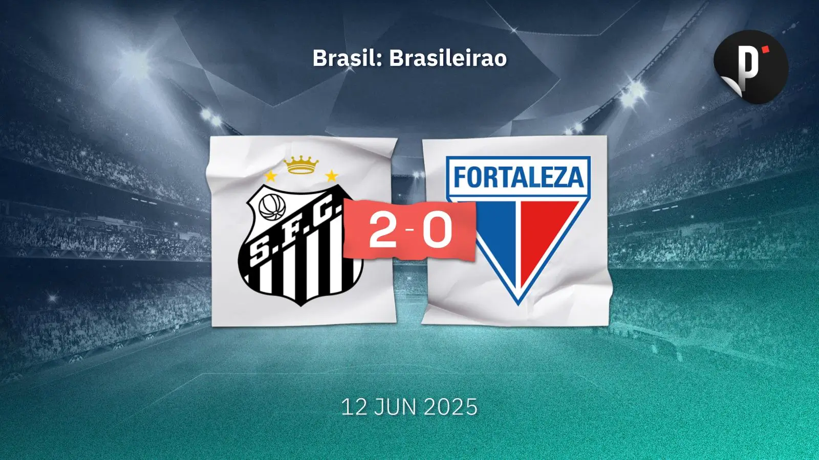Santos derrota a Fortaleza 2-0 y supera en la tabla al equipo local