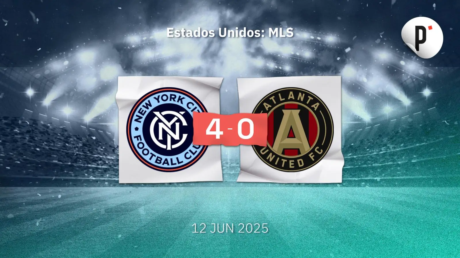 New York City FC humilló a Atlanta United con una goleada de 4-0 en casa