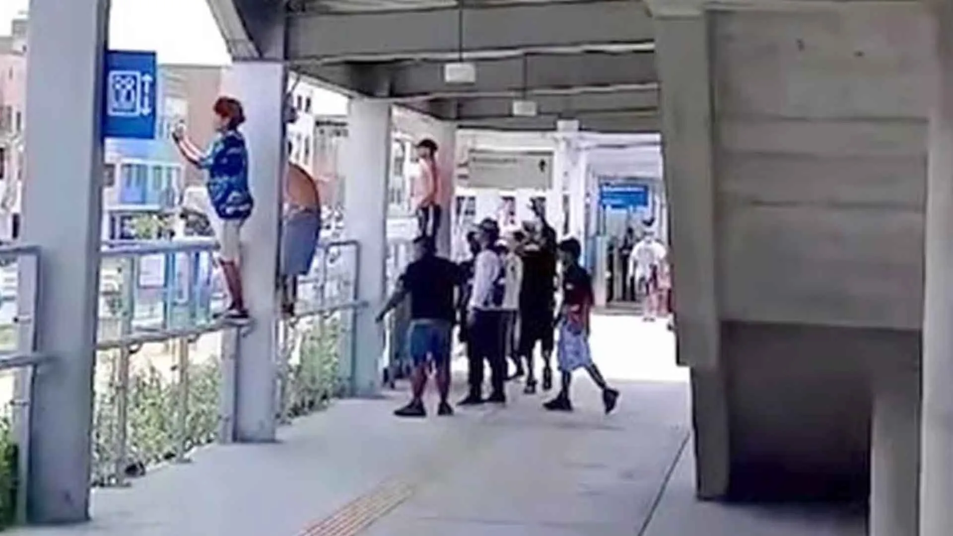 Barristas de Alianza Lima protagonizan actos vandálicos en estaciones del Metropolitano 3 Barristas de Alianza Lima protagonizan actos vandálicos en estaciones del Metropolitano