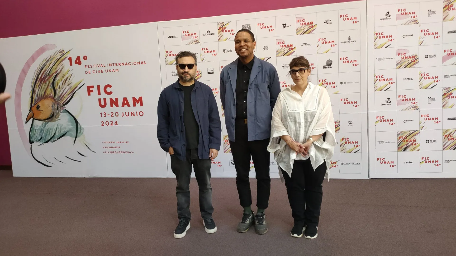 Paz Encina, reconocida directora paraguaya, se une al jurado en el Festival FICUNAM 2 Alonso Ruizpalacios, Ephraim Asili y Paz Encima, jurado del FICUNAM (Foto: David Sánchez)