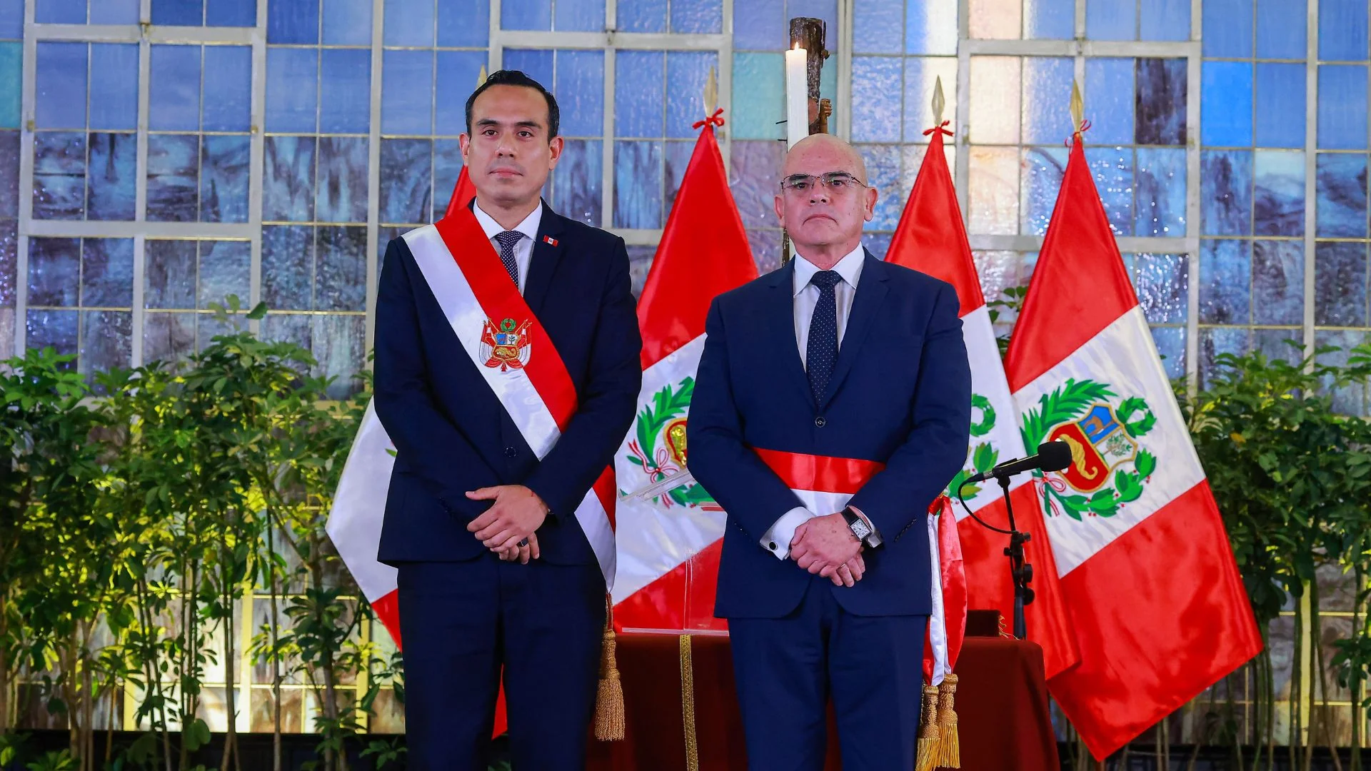 El presidente José Jerí junto al presidente del Consejo de Ministros, Ernesto Álvarez | Foto: Presidencia