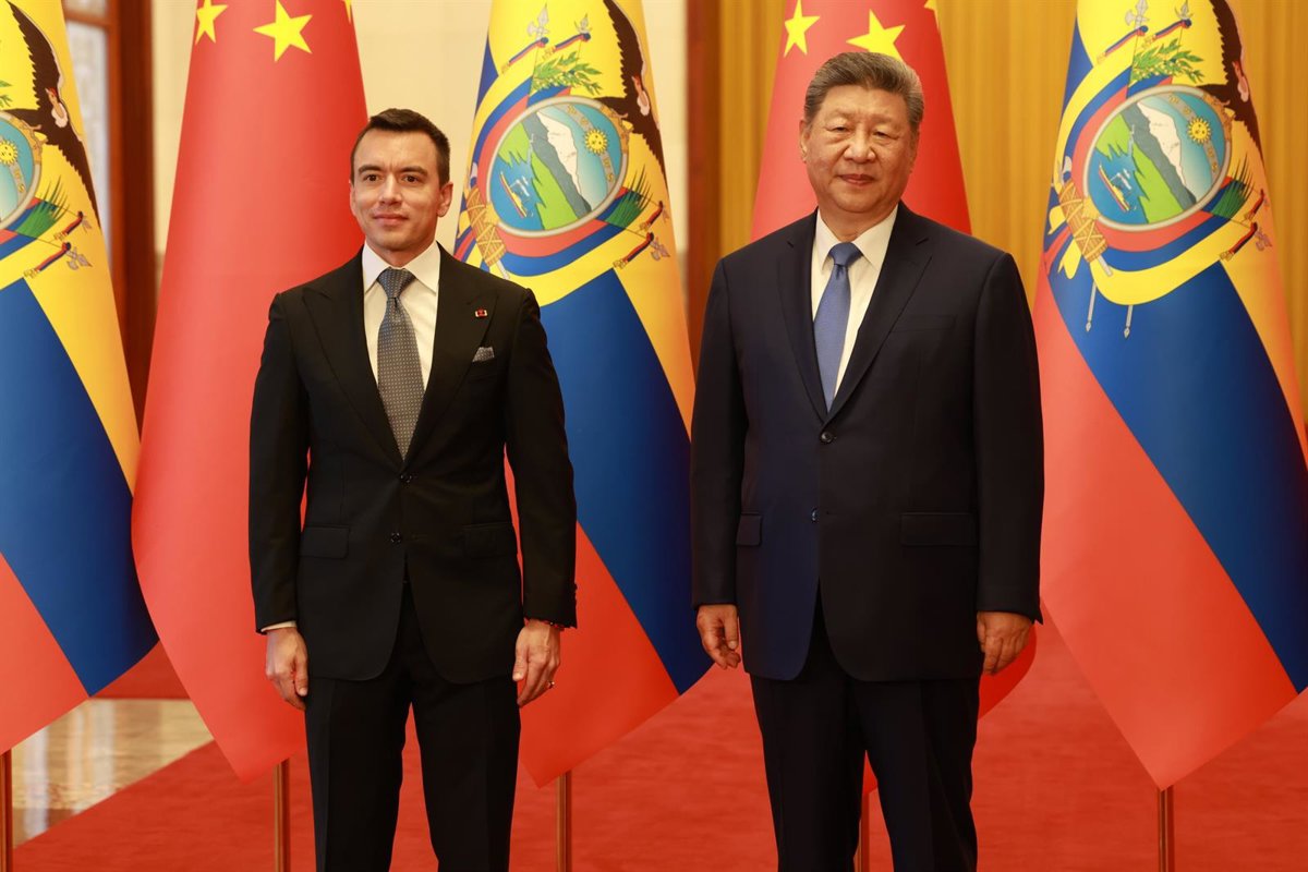 Noboa y Xi alcanzan en Pekín siete acuerdos de colaboración en comercio, comunicaciones e industria “verde”