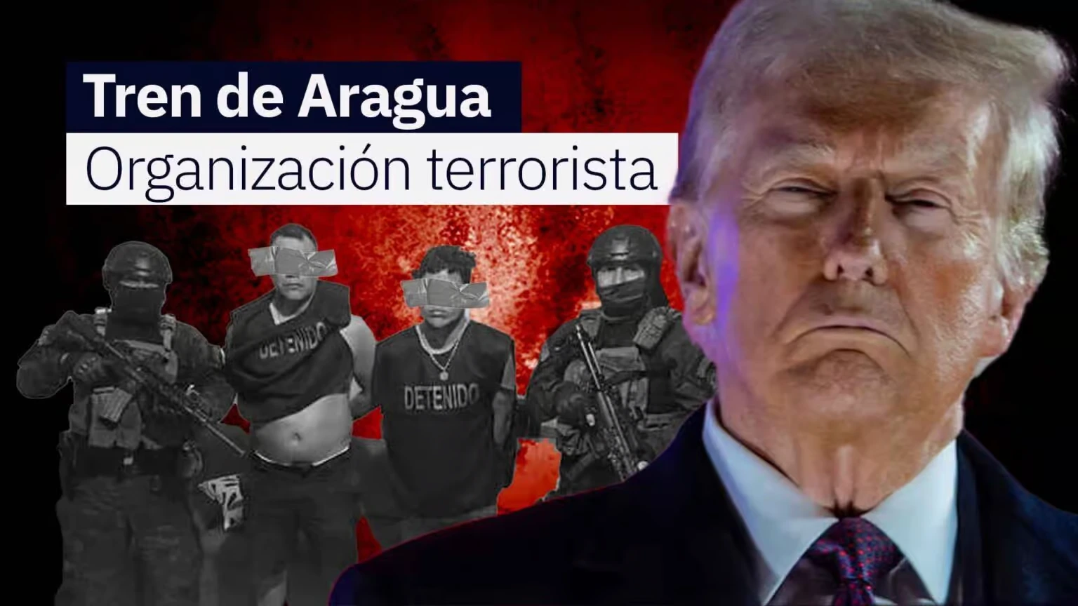Tras asumir, Trump anuncia que declarará como organización terrorista al Tren de Aragua