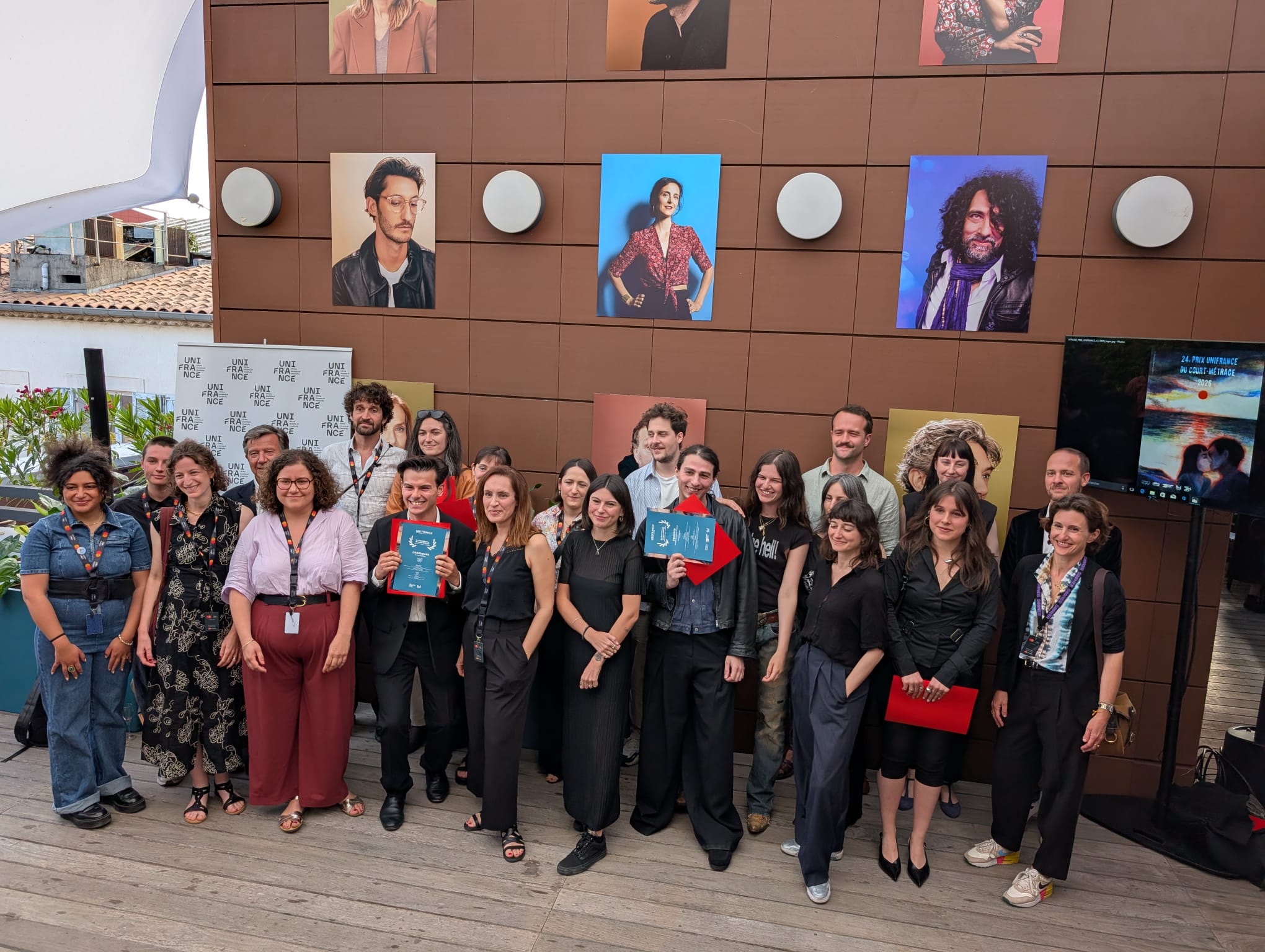 Ganadores 24º Prix Unifrance del cortometraje en Cannes 2026. Foto David Sánchez