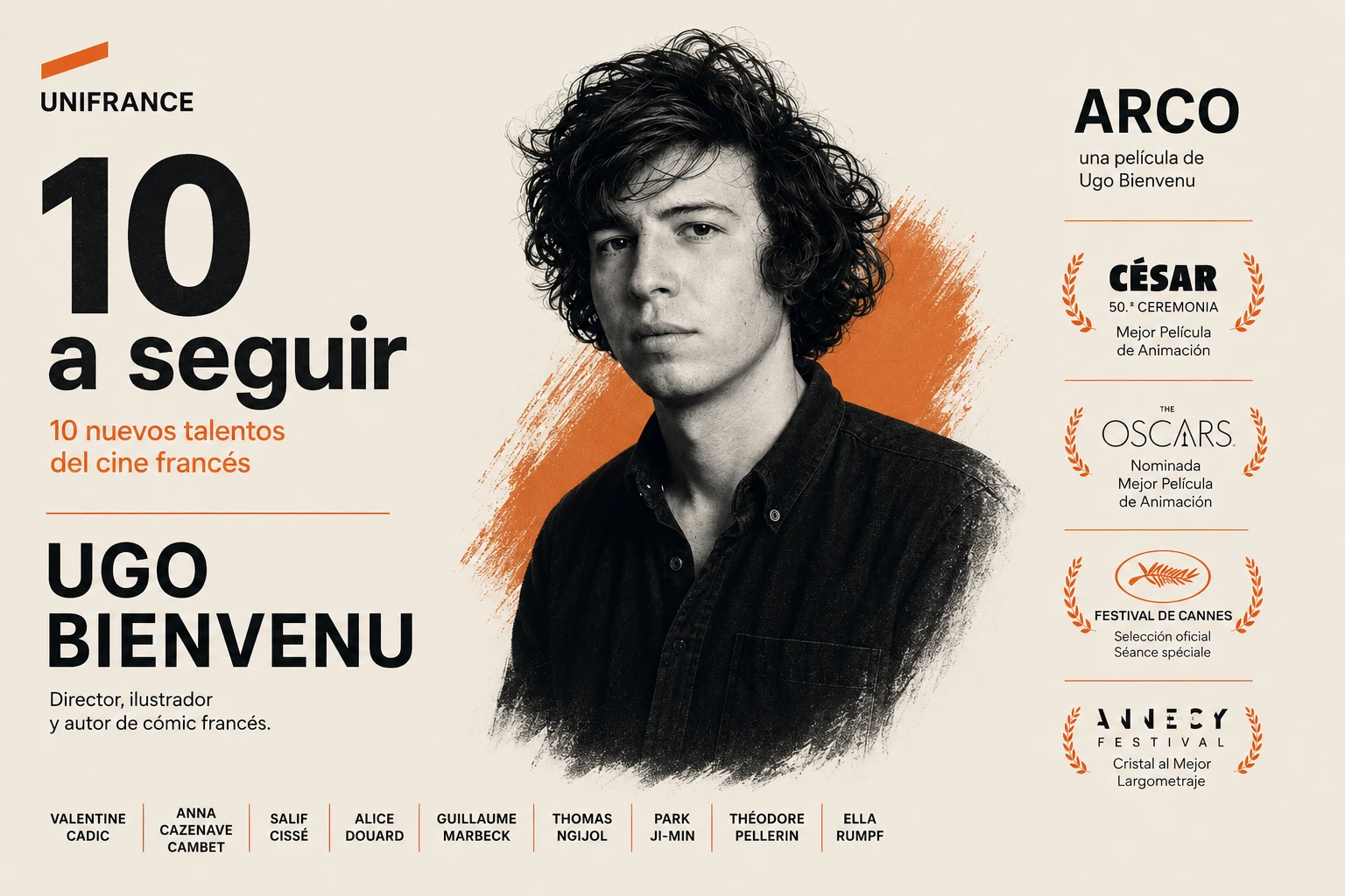 Ugo Bienvenu, el autor francés elegido por Unifrance entre los “10 to Watch” que conquistó Cannes, Annecy y los Oscar