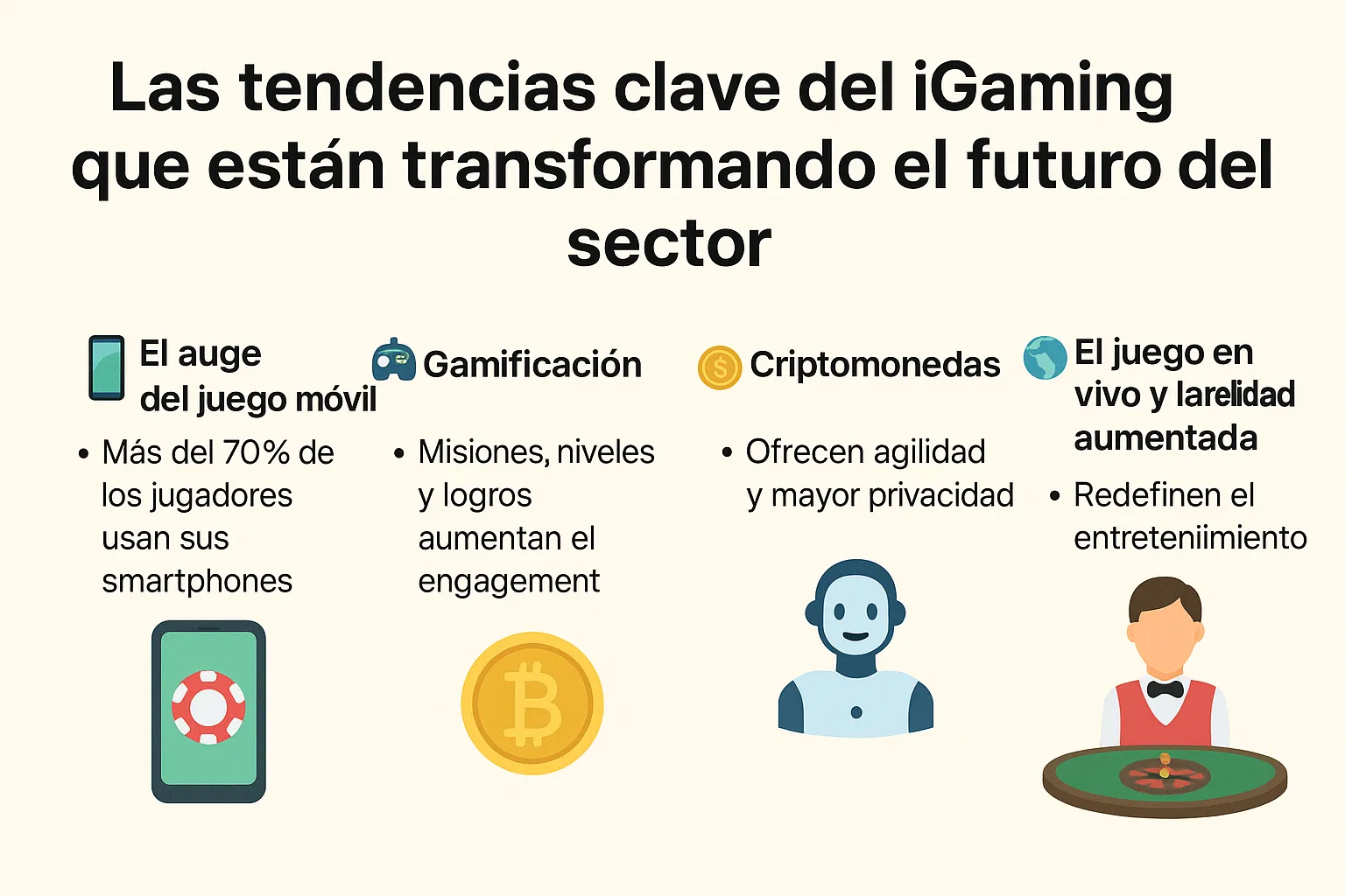 Las tendencias clave del iGaming que están transformando el futuro del sector 4 Las tendencias clave del iGaming que están transformando el futuro del sector