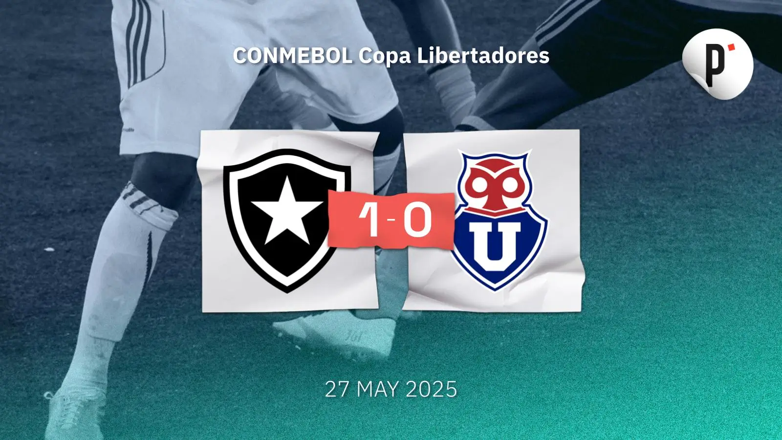 Botafogo avanza a octavos tras vencer 1-0 a Universidad de Chile