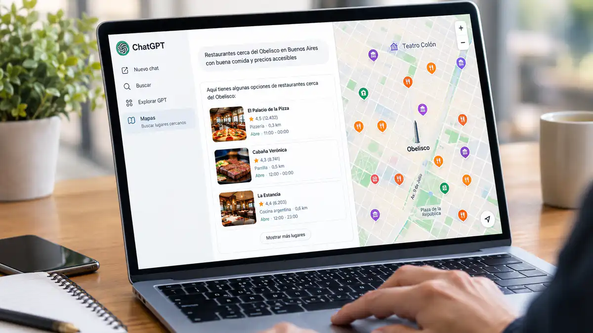 ChatGPT lanza mapas interactivos para planificar viajes y buscar lugares