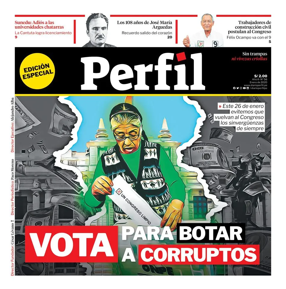portada de perfil peru edicion especial 15 de enero 2020