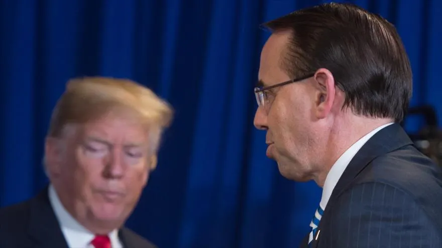 Rod Rosenstein quiso grabar en secreto a Trump para provocar su salida