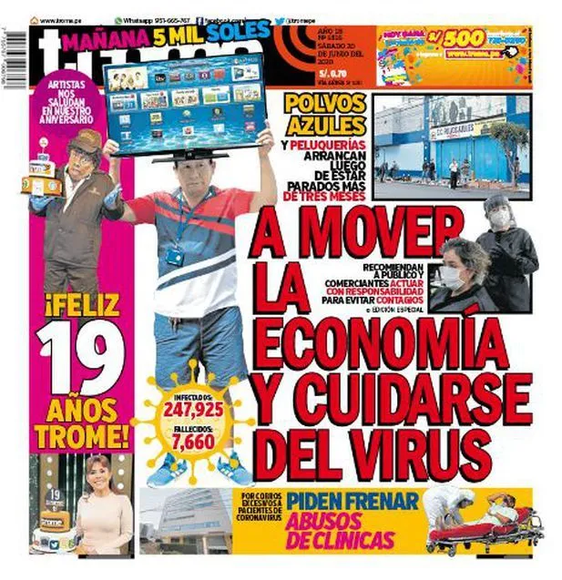 trome portada 20 junio 2020