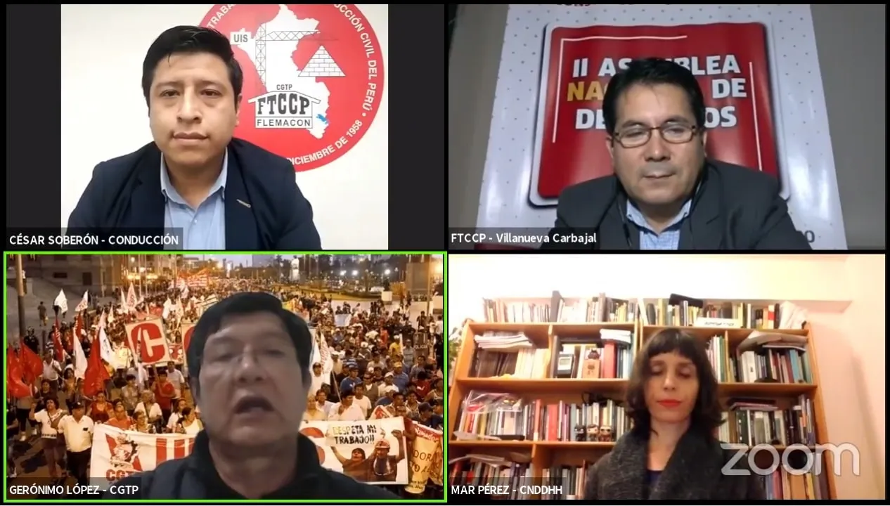 FTCCP, CGTP y CNDDHH exigen cese a criminalización de la protesta y lucha contra la verdadera delincuencia