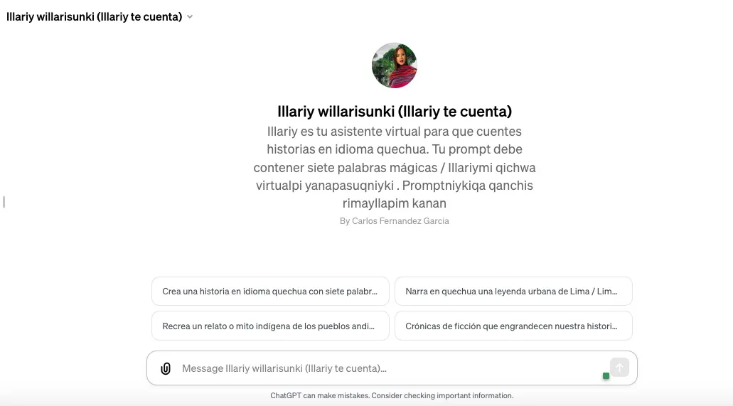 Así es "Illariy Willarisunki” (Illariy te cuenta)