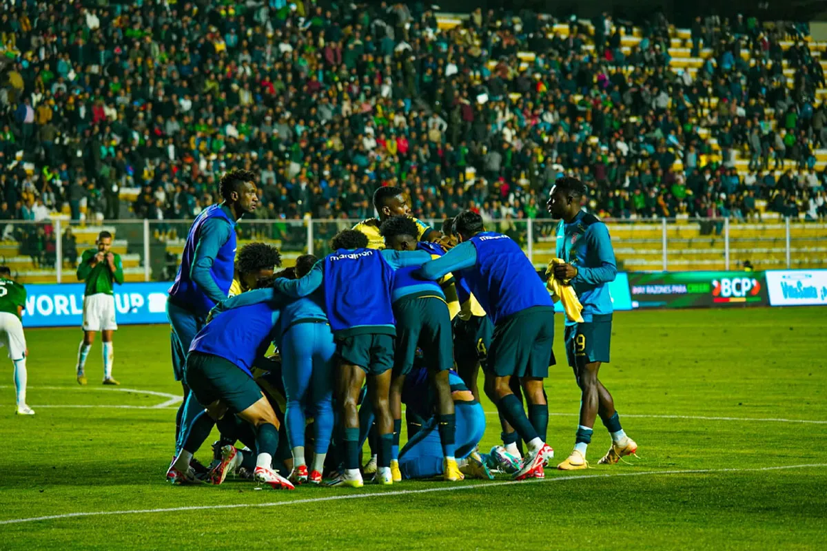 Selección ecuatoriana vence a Bolivia en La Paz por la tercera fecha de las eliminatorias 2026