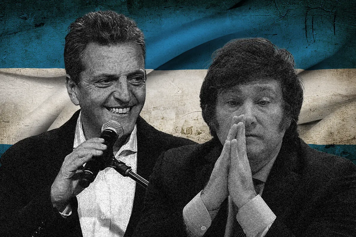 Sergio Massa ganó la elección en Argentina, pero se enfrentará en segunda vuelta con Javier Milei.