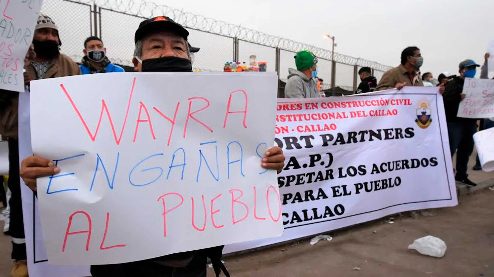 En planton demandan trabajo en obra de aeropuerto Jorge Chavez