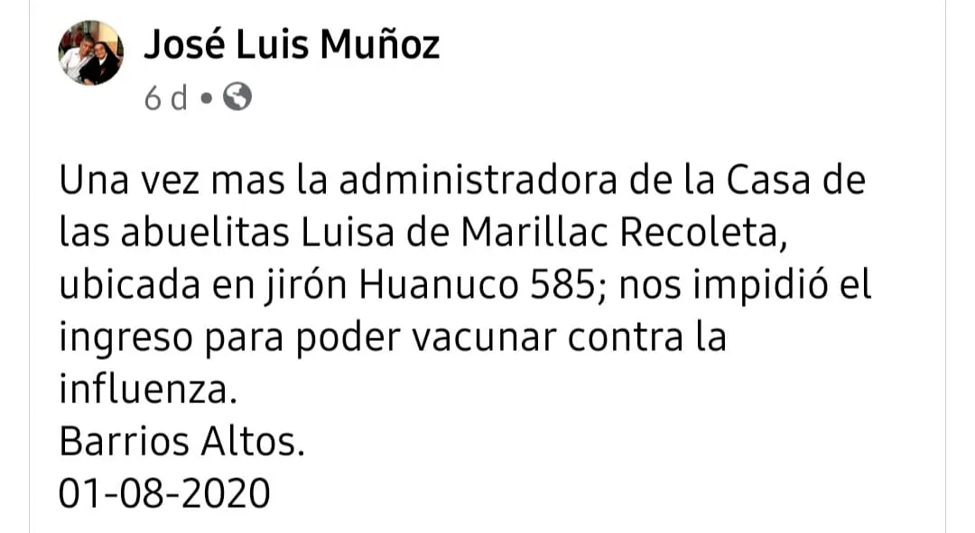 Extrañas muertes, desapariciones y maltratos a ancianos en asilo Santa Luisa de Marillac de Barrios Altos 4 Extranas muertes desapariciones y maltratos a ancianos en asilo Santa Luisa de Marillac de Barrios Altos 2
