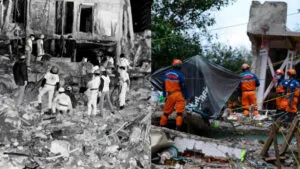 Mexico conmemora a las victimas de dos terremotos mortales