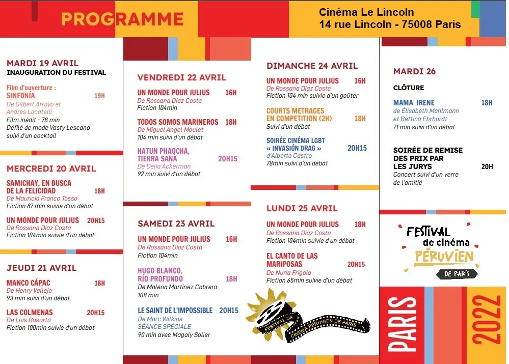 Programme festival cinema peruvien2022