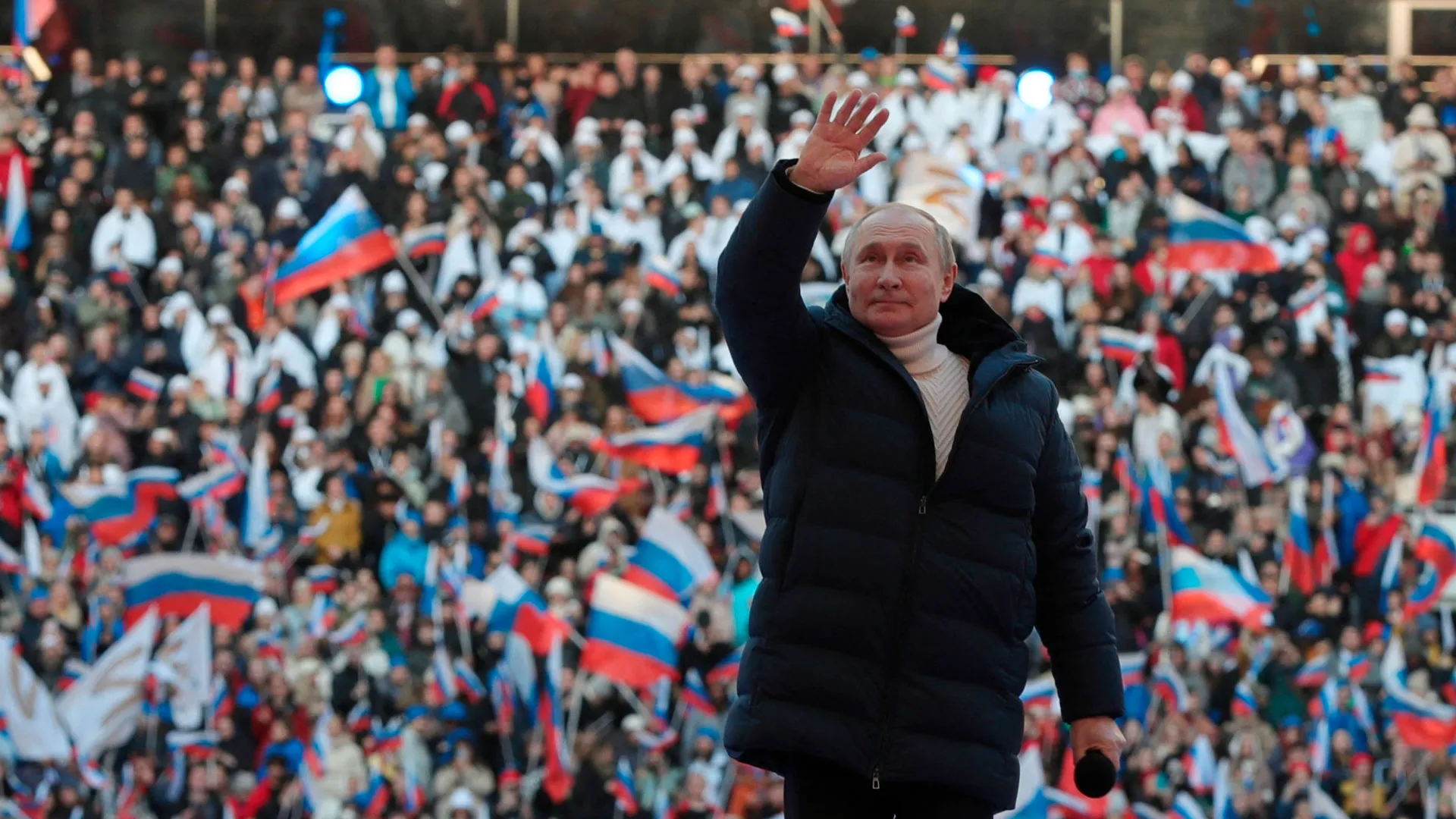 La guerra avanza 11 Putin en el estadio Luzhniki de Moscu