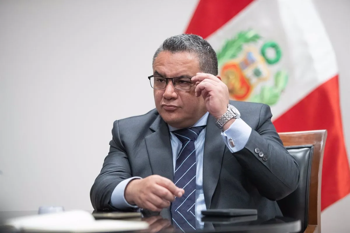Archivo - El ministro del Interior de Perú, Juan José Santiváñez - Europa Press