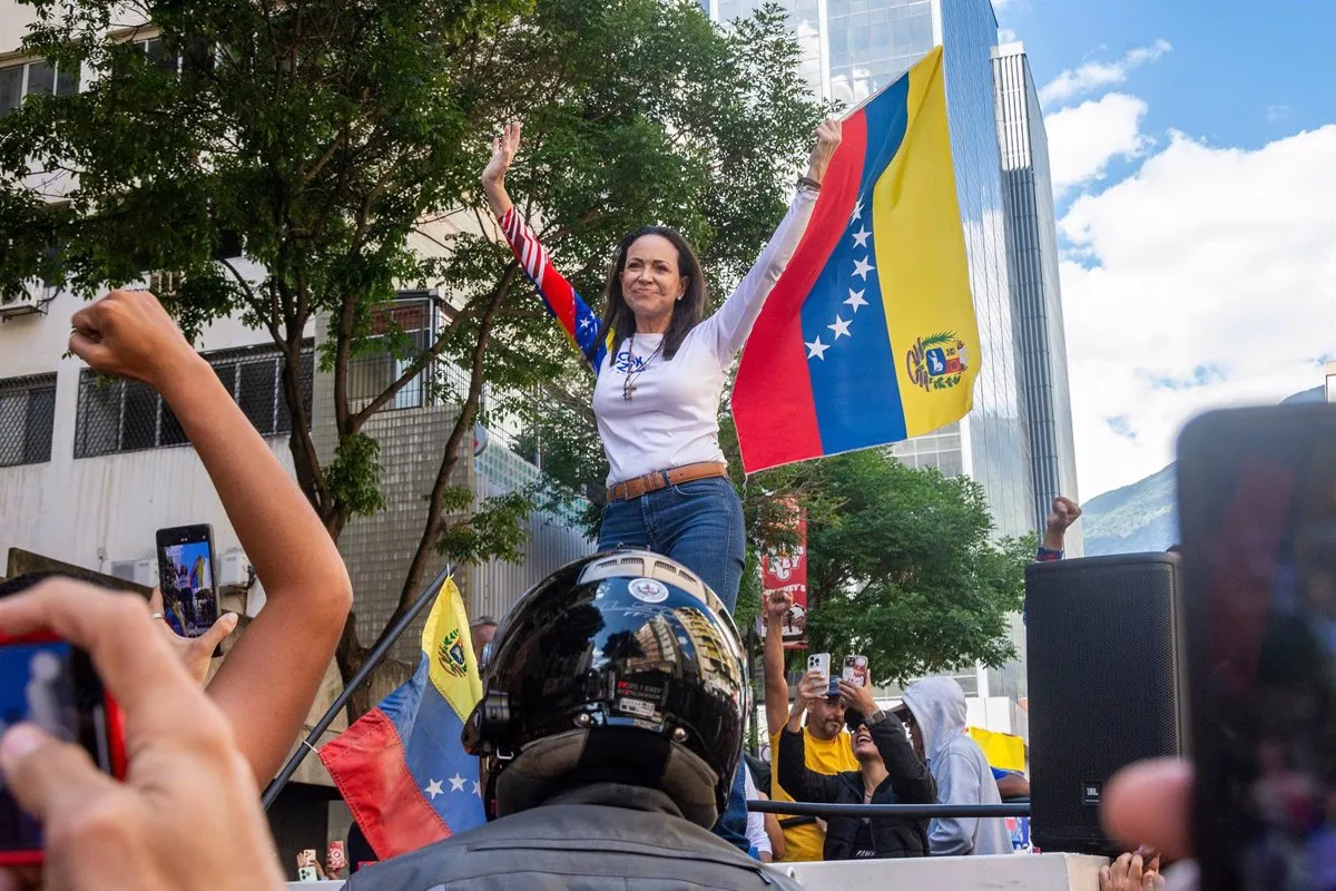Archivo - La líder opositora venezolana María Corina Machado - Jimmy Villalta - Archivo