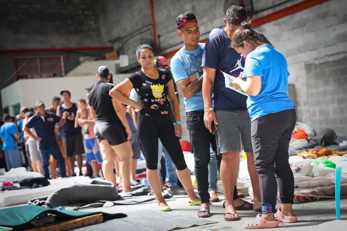 Archivo - Migrantes venezolanos regresando a su país.