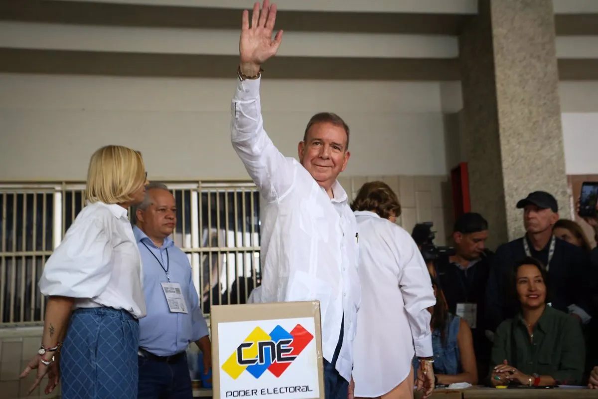 el candidato opositor de venezuela reclama su victoria el pais eligio un cambio en paz 66a70f408ad83
