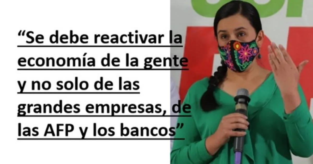 Verónika en el Cusco insta a Sagasti a dar nuevo bono y ayudar a los que necesitan y no solo a bancos y las AFP