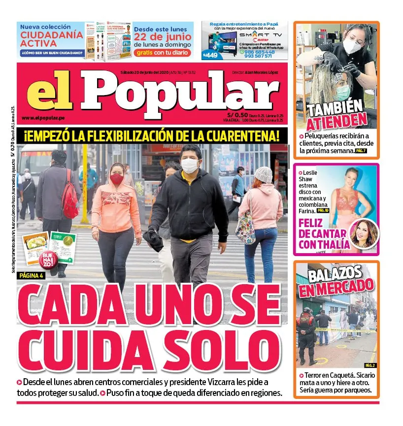 el popular portada 20 junio 2020